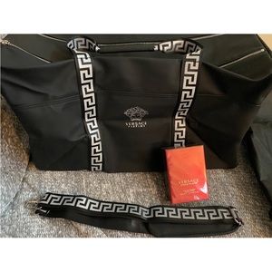 Versace Flame bundle gift set 6.7 cologne & huge weekend bag